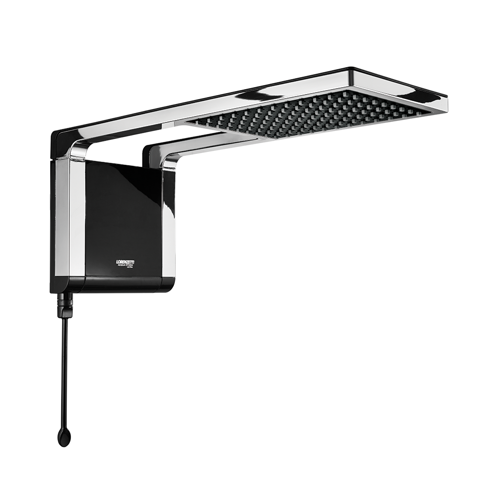 Ducha Lujo Storm Negro Cromada Lorenzetti