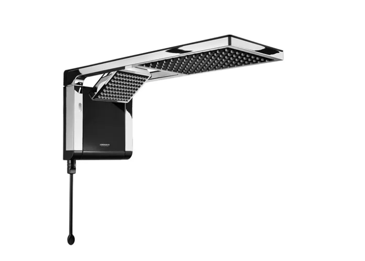 Lujo Storm Duo Negro Cromada Lorenzetti